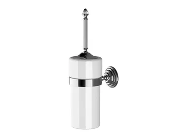 DIAMOND - Wall-mounted ceramic and brass toilet brush by Devon&Devon - view 2