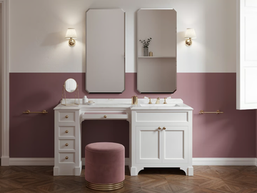 SEASON VANITY - Wooden dressing table / vanity unit with marble top by Devon&Devon - view 2