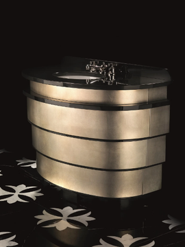 SUMMERTIME ALUMINIUM LEAF - Vanity unit with drawers by Devon&Devon - view 3