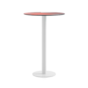 ABSTRAKT MONA - Round laminate high table by Diabla - view 3