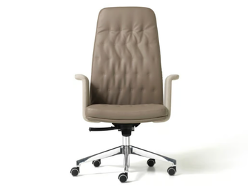ARTÙ - Height-adjustable Eco-leather executive chair with castors by Diemme - view 2