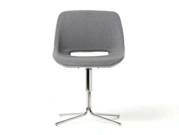 CLEA - Upholstered with 4-spoke base fabric chair by Diemme - view 2