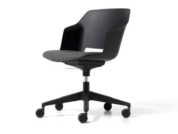 CLOP - Height-adjustable polypropylene office chair with castors by Diemme - view 3