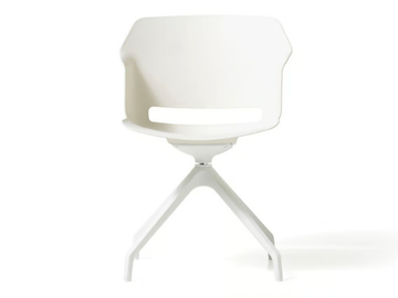CLOP - Trestle-based polypropylene office chair with armrests by Diemme - view 2