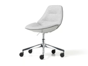 EON - Fabric office chair with castors with 5-Spoke base by Diemme - view 3