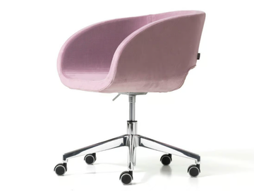 VANITY - Fabric office chair with castors with 5-Spoke base by Diemme - view 3