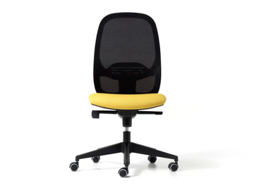 HOP - Height-adjustable mesh office chair with castors with 5-Spoke base by Diemme - view 2