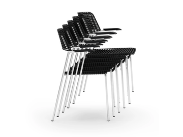 CALA - Metal and recycled polypropylene armchair by Diemmebi - view 3