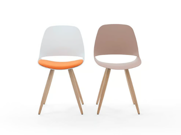 ECLIPSE WOOD - Plastic chair with wooden legs by Diemmebi - view 3