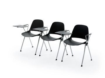 ECLIPSE - Polypropylene training chair with writing tablet by Diemmebi - view 3