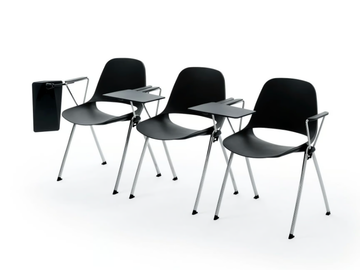 ECLIPSE - Polypropylene training chair with writing tablet by Diemmebi - view 2