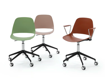 ECLIPSE - Swivel polypropylene office chair by Diemmebi - view 2