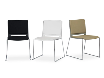 LAFILÒ SOFT - Stackable sled base chair by Diemmebi - view 2