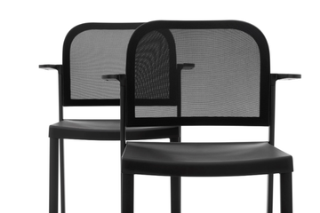 MAKEUP NET PLASTIC - Polypropylene chair with armrests by Diemmebi - view 3