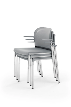 MAKEUP SOFT - Upholstered chair with armrests by Diemmebi - view 3