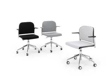 MAKEUP SOFT - Upholstered office chair by Diemmebi - view 3