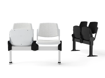 VOLÉE SOFT - Freestanding beam seating with tip-up seats by Diemmebi - view 2