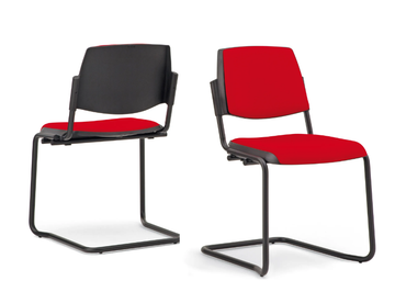 VOLÉE SOFT - Sled base upholstered fabric chair by Diemmebi - view 2