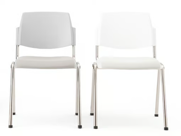 VOLÉE EASY SOFT - Upholstered stackable chair by Diemmebi - view 2