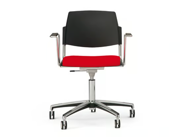 VOLÉE EASY SOFT - Chair with castors with armrests by Diemmebi - view 2