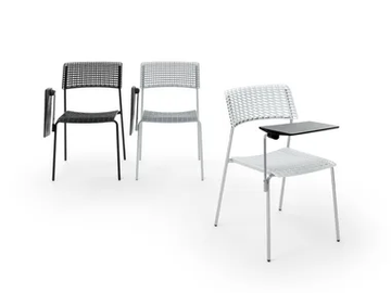 CALA - Polypropylene training chair with writing tablet by Diemmebi - view 2