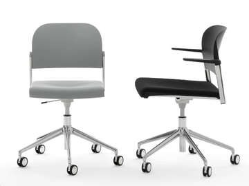 MAKEUP EASY SOFT - Upholstered office chair by Diemmebi - view 2