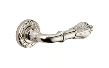 FRONDA - Brass door handle on rose by Dnd - view 3