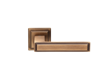 GINEVRA - Brass door handle on rose by Dnd - view 3