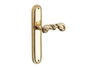 CHEOPE - Brass door handle on back plate by Dnd - view 2