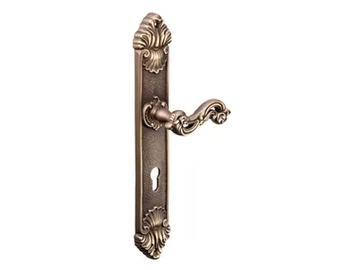 NINFA - Brass door handle on back plate by Dnd - view 2