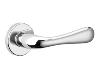 MARINA - Brass door handle on rose by Dnd - view 2
