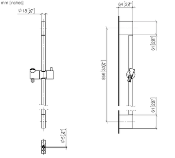 IMO 26413979 - Wall-mounted handshower with bracket by Dornbracht - view 3