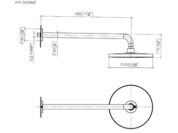 LISSÉ 28649970 - Ceiling mounted rain shower by Dornbracht - view 3