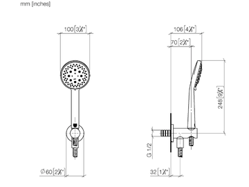 TARA 27803660 - Wall-mounted handshower with hose by Dornbracht - view 3