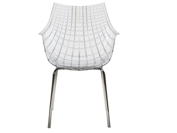 MERIDIANA - Polycarbonate chair with steel legs by Driade - view 2