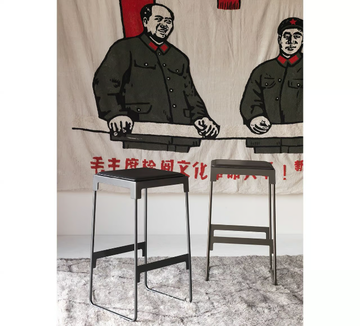 MINGX - Powder coated steel stool by Driade - view 3
