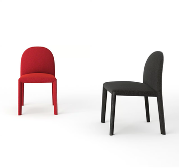 SOIRÉE - Upholstered chair in leather or removable fabric by Driade - view 3