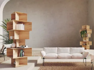 TOTEM - Freestanding swivel bookcase by Driade - view 2