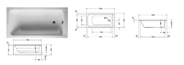 D-CODE - Built-in acrylic bathtub by Duravit - view 3