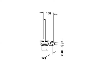 D-CODE - Toilet brush by Duravit - view 3
