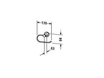 D-CODE - Toilet roll holder by Duravit - view 3