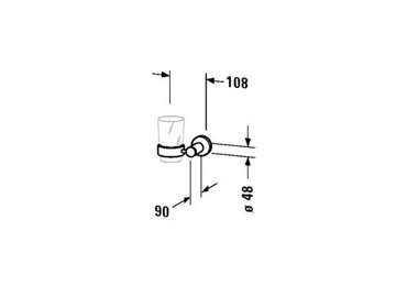D-CODE - Toothbrush holder by Duravit - view 3