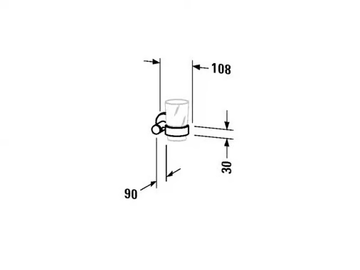 D-CODE - Toothbrush holder by Duravit - view 3