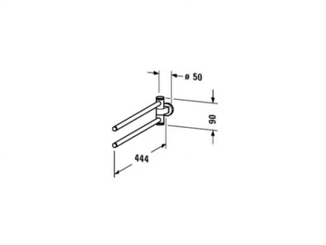D-CODE - Towel rail by Duravit - view 3