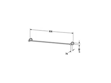 D-CODE - Towel rail by Duravit - view 3
