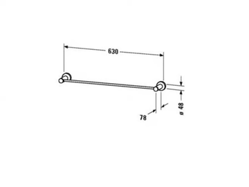 D-CODE - Towel rail by Duravit - view 3