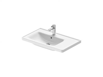 D-NEO - Ceramic washbasin with overflow by Duravit - view 2