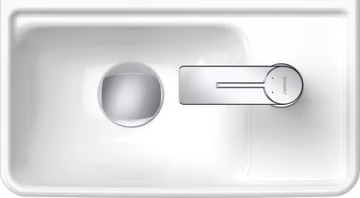 D-NEO - Rectangular ceramic handrinse basin by Duravit - view 3