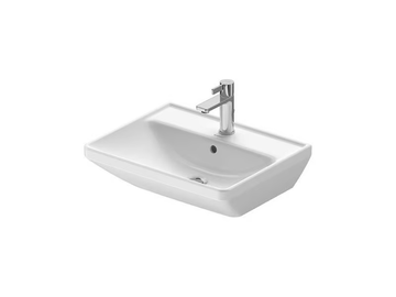 D-NEO - Wall-mounted rectangular ceramic washbasin by Duravit - view 2