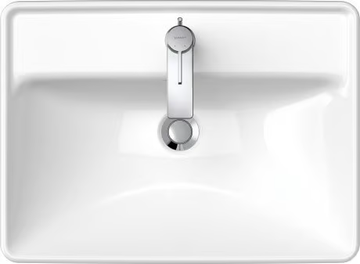 D-NEO - Inset ceramic washbasin with overflow by Duravit - view 3